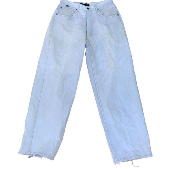 VINTAGE Sean John Embroidered Jeans Size 32 Cream - Picture 7 of 8